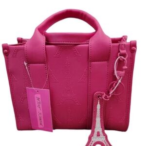 Betsey Johnson Pink Eiffel Tower Bag
